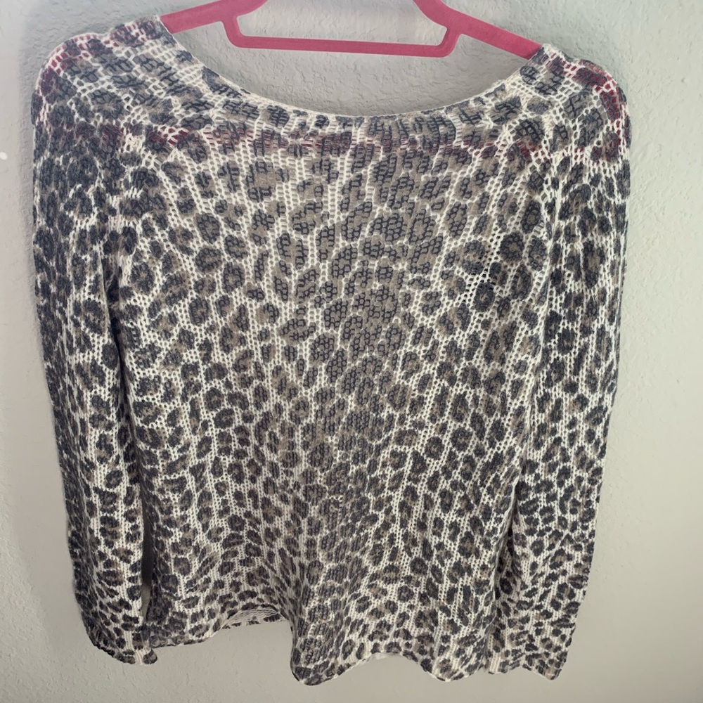 Cashmere leopard sweater
